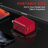 ROFICORD 20W USB Type C Super Fast Charger with USB30 Port Power Delivery Red Wall Charger Compatible with Phone 16Phone