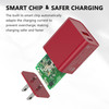 ROFICORD 20W USB Type C Super Fast Charger with USB30 Port Power Delivery Red Wall Charger Compatible with Phone 16Phone