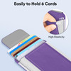 FINPAC MagSafe Wallet Magnetic Card Wallet Holder for iPhone 171615141312 Series Safe RFID Blocking Slim Leather 6 Card