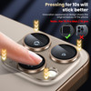 WSKEN for iPhone 16 ProiPhone 16 Pro Max Camera Lens Protector Military Grade Shatterproof Strong Adsorption Metal Alumi