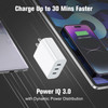 USB C Charger Block Amoner 35W 3Port USB C Charger iPhone Charging Adapter with PD 30 Power Delivery Compatible with iPh