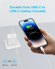 GOSLA iPhone 15 Fast Charger 3Pack 20W USB C Charger iPad Pro Charger Block with 6FT Type C to Type C Charging Cord for