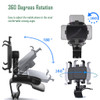 YAOKEEP Universal Car Phone Holder Mount360 Degrees Rotation Dashboard Phone Holder Upgrade Clip Never Fallcar Phone Mou