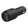 Belkin 36Watt DualUSB Car Charger Power Delivery 2 18W USBC Ports with PPS Charging Apple iPhone 14 14 Pro 14 Pro Max iP