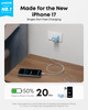 Anker Nano Charger 47W 2 Port Compact Foldable GaN USB C Charger for iPhone 1716 Galaxy Pixel Compatible with MagSafe Bl