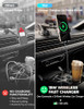 CHGeek Wireless Car Charger with Phone Holder Mount 15W Fast Charging Auto Clamping Phone Holders for You Car Windshield