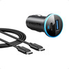 Anker 323 USB C Car Charger Adapter 525W Cigarette Lighter Charger with 30W PowerIQ 30 Fast Charging Cable for iPhone 17