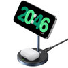 UGREEN MagFlow 2in1 Magnetic Wireless Charging Stand Fast Wireless Charger for iPhone 17 16 15 14 13 12 Series and AirPo