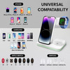 3in1 Wireless Charging Station Dock 24W Fast Qi Charger for iPhone 17161514131211X Samsung Huawei Xiaomi Android Phones