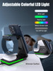Wireless Charging Station for Apple 3 in 1 MagSafe Charger Stand for iPhone 16 Pro Max15141312 Foldable MagSafe Nightsta