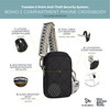 Travelon AntiTheft Boho 2 Compartment Phone Crossbody