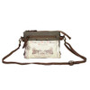Myra Bag Pomerol 1964 Upcycled Canvas Leather Small Crossbody Bag S1241 Brown One Size