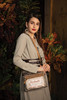 Myra Bag La Farine Upcycled Canvas Leather Small Crossbody Bag S1247 Brown