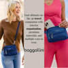 Baggallini womens Triple Zip Travel Crossbody Handbags Pacific One Size US