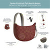 Travelon AntiTheft Boho Crescent Crossbody