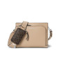Calvin Klein Womens Bay Crossbody Silver MinkBrownKhaki One Size