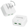 Plugable Dual USB C Charger Block 40W Foldable 2Port Fast Charging Flat USB C Wall Charger Power Delivery for iPhone 16