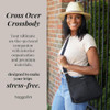 Cross Over Crossbody 11x85 Travel Bag Lightweight WaterResistant Nylon Handbag Purse