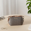 Calvin Klein Womens Lucy Triple Compartment Crossbody BrownKhakiCaramel Embossed One Size