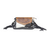 Myra Bag Womens Anam Cara HairOn Hide HandTooled Fringe Black One Size