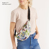 Sakroots Tess Sling in Eco Twill Adjustable Crossbody Strap Black Spirit Desert