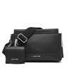 Calvin Klein Bianca Triple Compartment Crossbody BlackSilver One Size