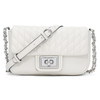 KARL LAGERFELD Paris Womens AGYNESS Handbag WINTR WHITESILVER 1SZ