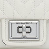 KARL LAGERFELD Paris Womens AGYNESS Handbag WINTR WHITESILVER 1SZ