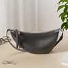 The Sak Tess Sling Bag in Leather Adjustable Crossbody Strap Black
