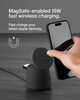Belkin 2in1 MagSafe Wireless Charging Dock 15W Fast Charge iPhone Charger Compatible with iPhone 17 16 15 and 14 Series