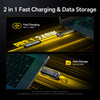 AOHI 140W PD31 The Future Starship 2in1 40000mAh Portable Power Bank and Desk Charging Station with Spliceable 2in1 Fast