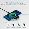 15W Wireless Charger Fast Charging Pad for Samsung Galaxy S25 FE Edge Plus Ultra S25 S24 S23 S22 S21 S20 Ultra 5G FE S10