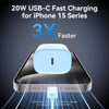 iPhone 17 16 15 Charger Fast Charging 8FT iPhone 17 Pro Max Charging Cable65W3A Long USB C Cord with 20W PD Fast iPhone