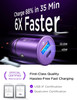 AINOPE 675W Car Charger USB C Fast Charging Mini Compact iPhone 16 Car Charger Dual Port QC30 Cigarette Lighter Adapter