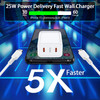 USB C Charger Block 25W Super Fast Charging for iPhone 17 Pro Max Air 17 Pro 16e 16 Pro Max16 Plus16 Pro1615 14 13Google