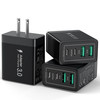 USB C Charger Block 40W 4Port Fast Charger 20W Type C Charging Block 31A USB Wall Charger Dual Port PDQC Charging Cube f