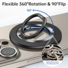 SYNCWIRE Magnetic Phone Ring Holder for MagSafe 360 Rotation Cell Phone Grip Stand Finger Ring Kickstand TwoSided Magnet