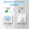 Dayaoncy Compatible with iPhone 171615 Charger Fast Charging 20W USB C Wall Charger with 3Pack 10FT USB C to C Cable Typ
