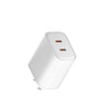 Double USB C Fast Charger Block for iPhone 17 Pro Max Dual PD GaN TypeC Fast Charging Port Power Adapter Plug Cube for A