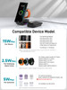 Wireless Charging Station for Samsung 3 in 1 Foldable Wireless Charger for Galaxy S25 UltraS25S25S25 EdgeS24 UltraZ Fold
