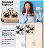 Matekxy for iPhone 16 ProiPhone 16 Pro Max Camera Lens Protector Glitter AntiScratch Bling Ring Cover Cute Girly Individ