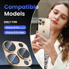 Tensea for iPhone 16 ProiPhone 16 Pro MaxiPhone 15 ProiPhone 15 Pro Max Camera Lens Protector Metal Aluminum Alloy Tempe