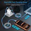 USB C iPhone 17 Charger Fast Charging with Long 10 FT USB C Fast Charging Cable Cord 45W Dual USB C Charger Block for iP