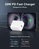 iPhone 1717 Pro Max Car Charger Fast Charging 40W Dual Port Fast USB C Car Charger Adapter Type C Charging Block 2x3FT U