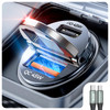AINOPE 90W for iPhone 17 Pro Max 16 15 Super Fast Car Charger USB C MiniMetal Invisible Cigarette Lighter Adapter Valent