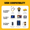 DEWALT Heavy Duty 100W USB C Charger BlockGaN 2 Port 100 Watt Fast Compact Wall Charger for MacBook Pro MacBook Air Goog