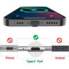 BlingKingdom 3pcs USB Type C AntiLost Anti Dust Plugs Dust Cover Port Plugs Protection Compatible with iPhone 15 Samsung