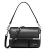 Calvin Klein Mica Organizational Flap Crossbody BlackSilver Puffy One Size