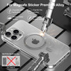 KISMER for MagSafe Sticker 2 Pack Magnetic Ring Universal Magnetic Wireless Charger Conversion Kit for iPhone 1615141312