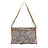 Myra Bag Florid Upcycled Canvas Leather Small Crossbody Bag S1458